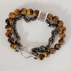 Natural Tiger Eye Handmade Bracelet 100% Natural Unheated